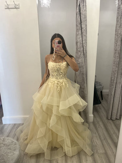 Trägerloses silbernes Vintage-Abendkleid, A-Linie, Geburtstagskleid J9370