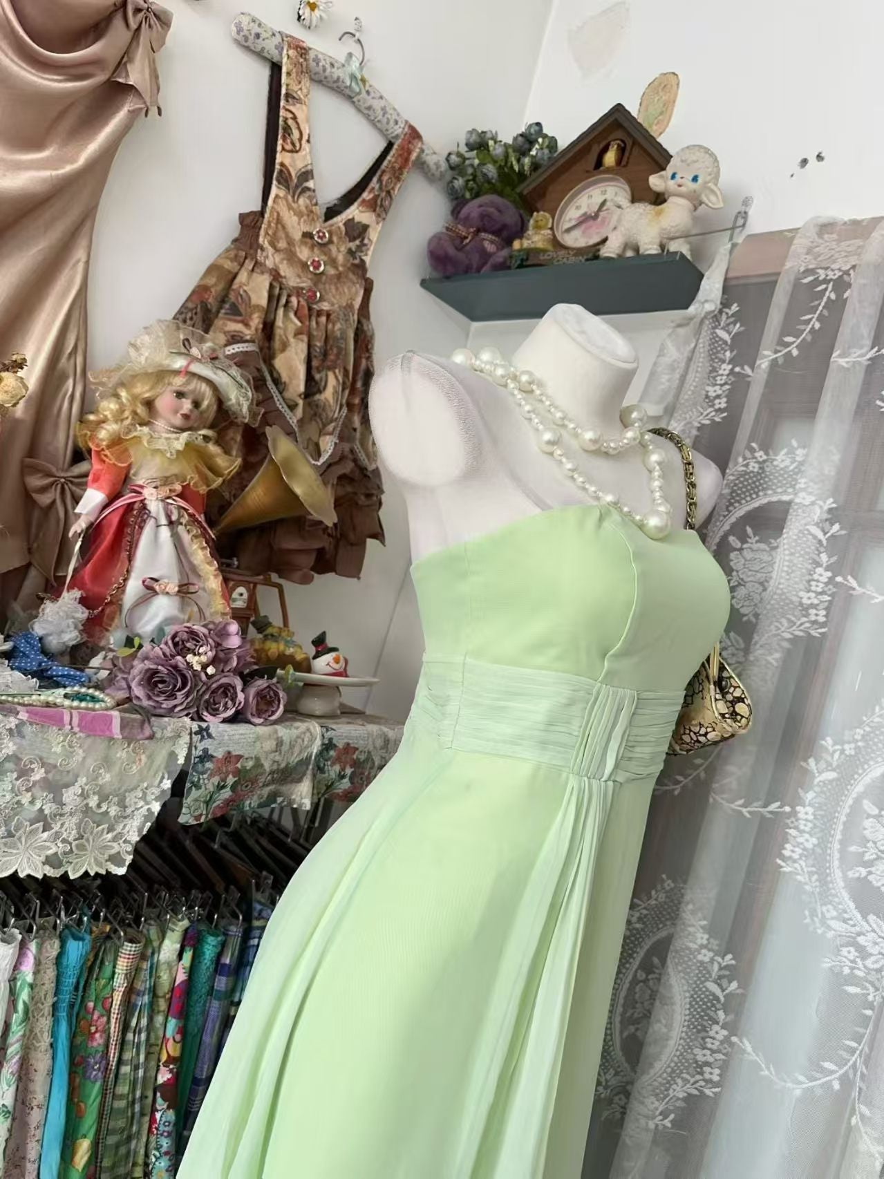 Robe de bal bustier violette en satin avec appliques, robe de soirée formelle J9413