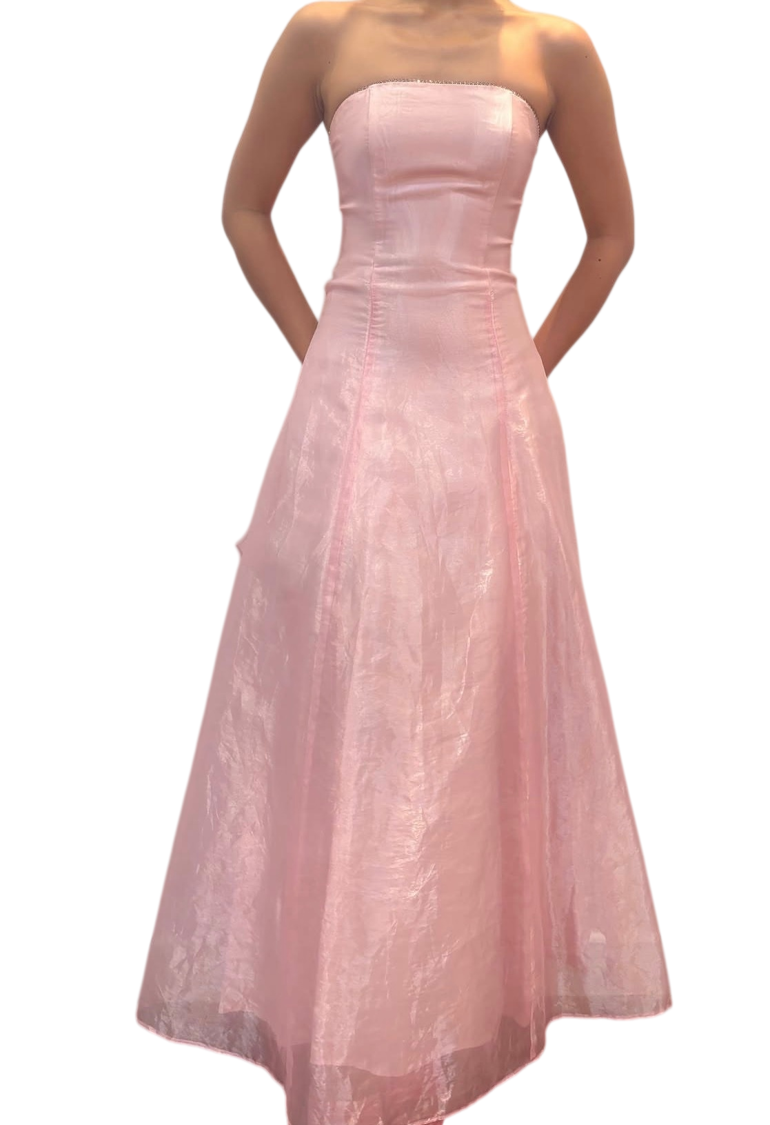 Robe de bal bustier violette en satin avec appliques, robe de soirée formelle J9413
