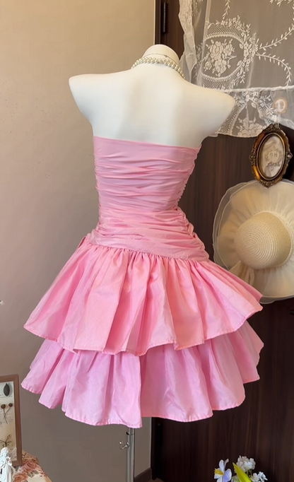 Robe de bal bustier violette en satin avec appliques, robe de soirée formelle J9413