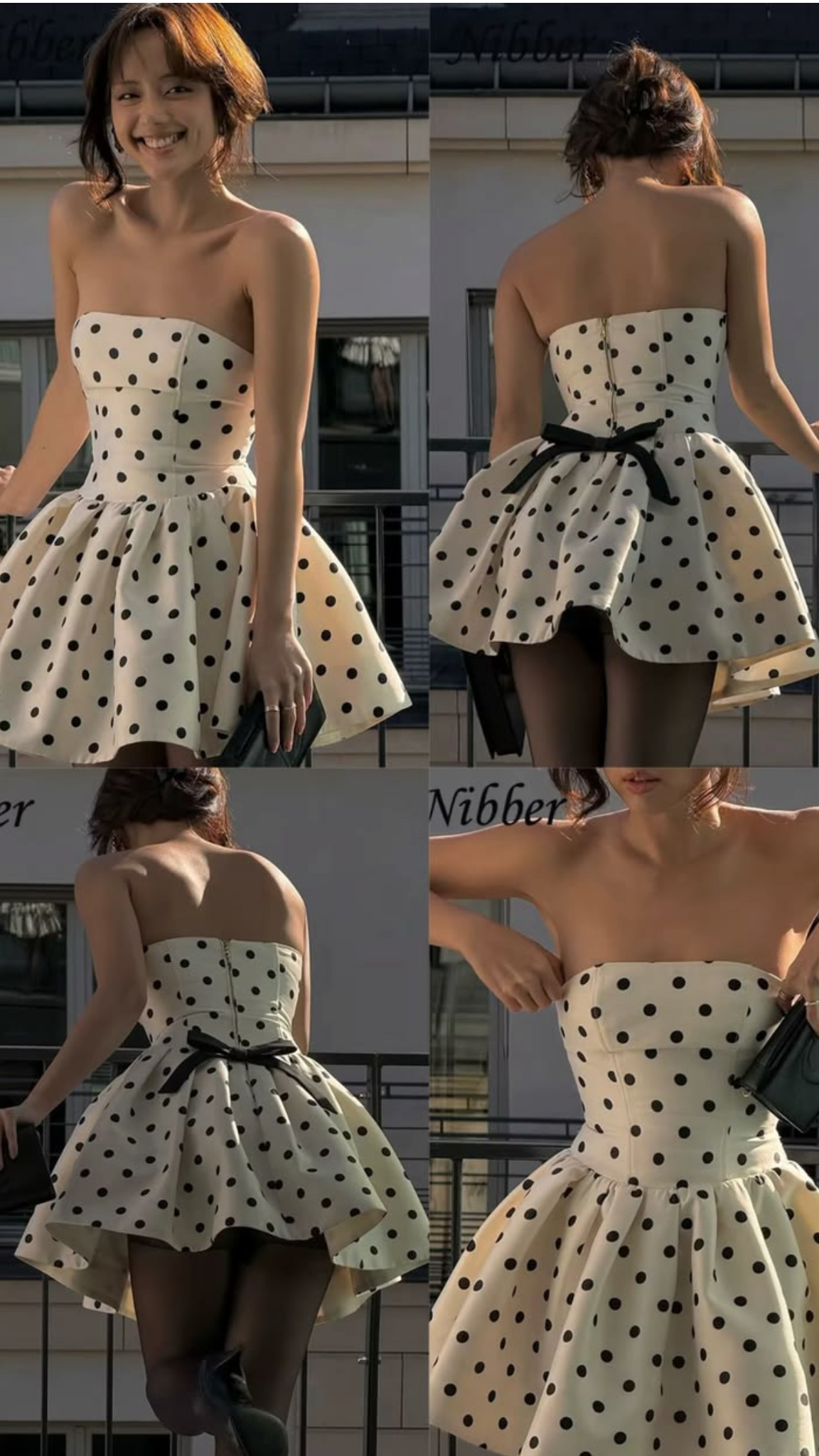 Trägerloses silbernes Vintage-Abendkleid, A-Linie, Geburtstagskleid J9370