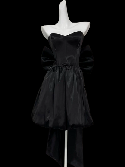 Robe de bal bustier violette en satin avec appliques, robe de soirée formelle J9413