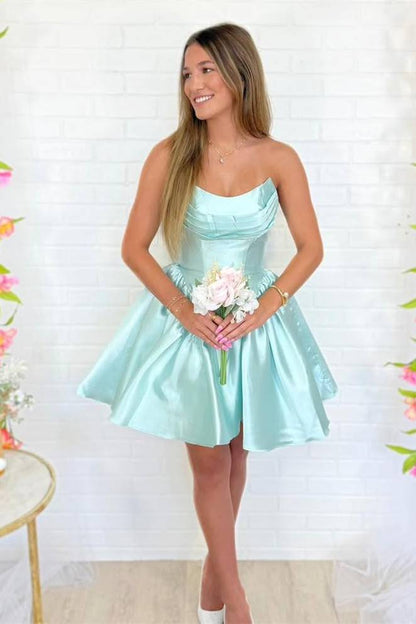 Robe de bal bustier violette en satin avec appliques, robe de soirée formelle J9413
