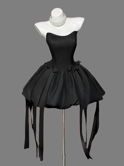 Robe de bal bustier violette en satin avec appliques, robe de soirée formelle J9413
