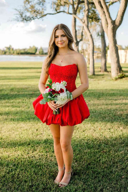 Robe de bal bustier violette en satin avec appliques, robe de soirée formelle J9413