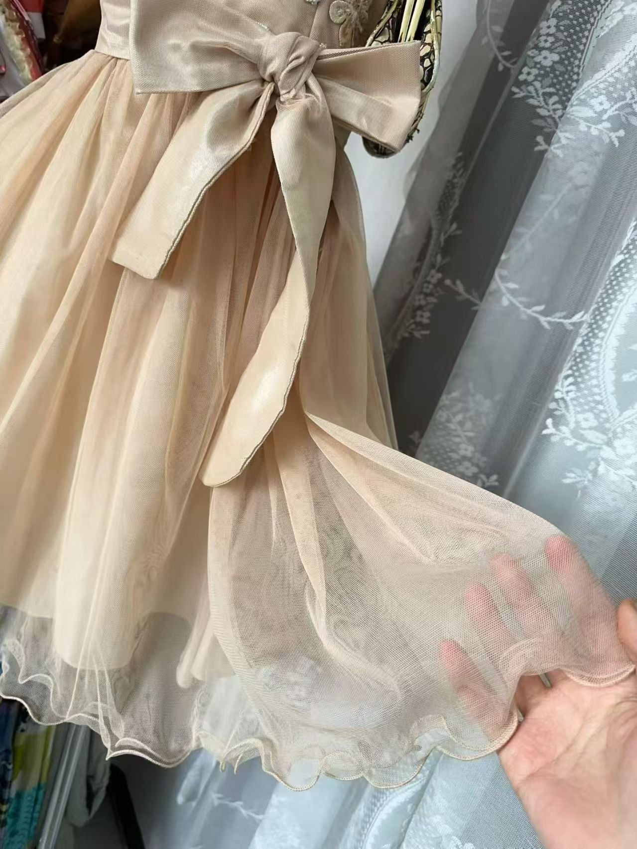 Robe de bal bustier violette en satin avec appliques, robe de soirée formelle J9413