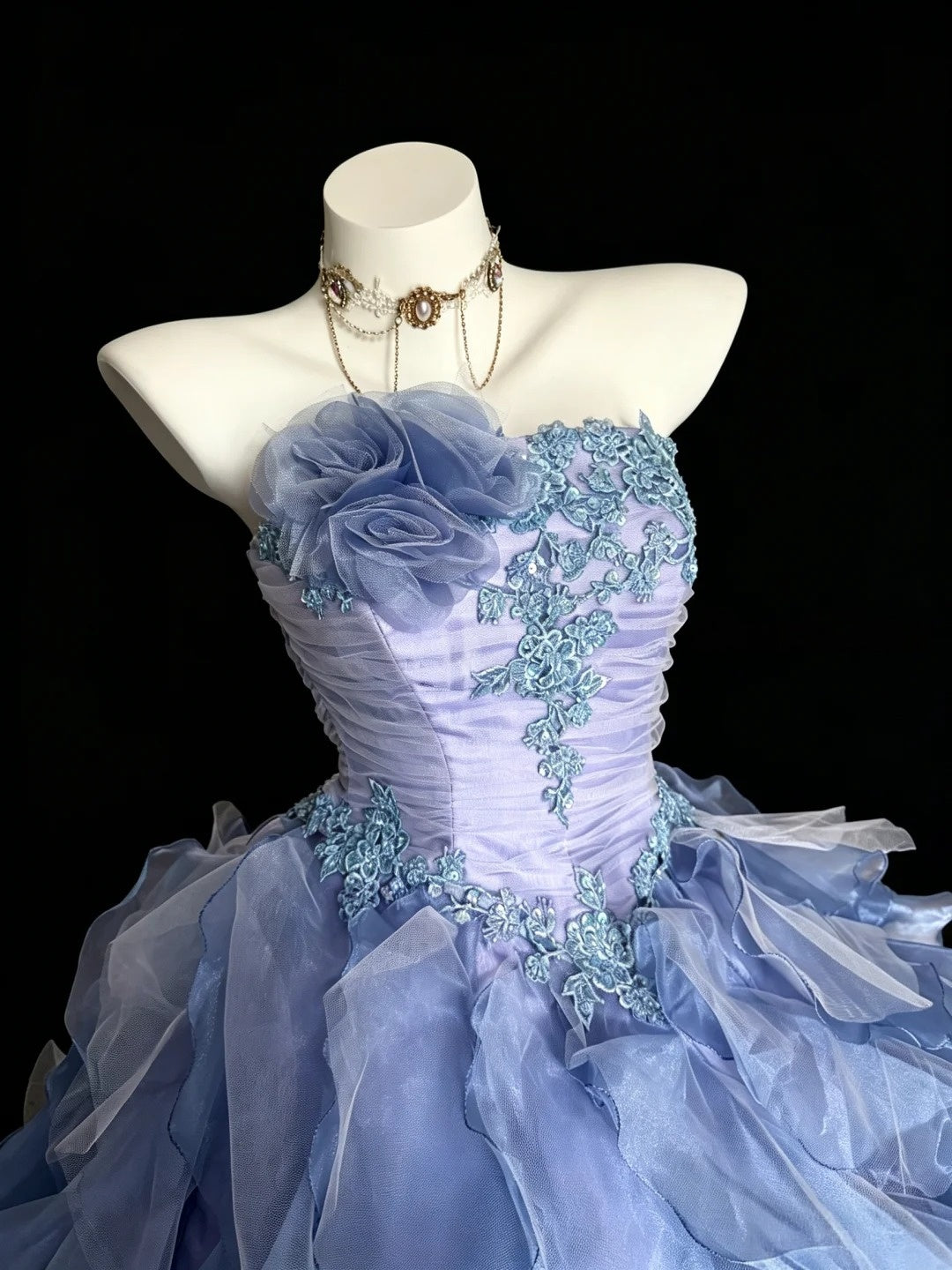 Strapless Ball Gown  Ruffled Sweet 15  Quinceanera Dresses  J11882