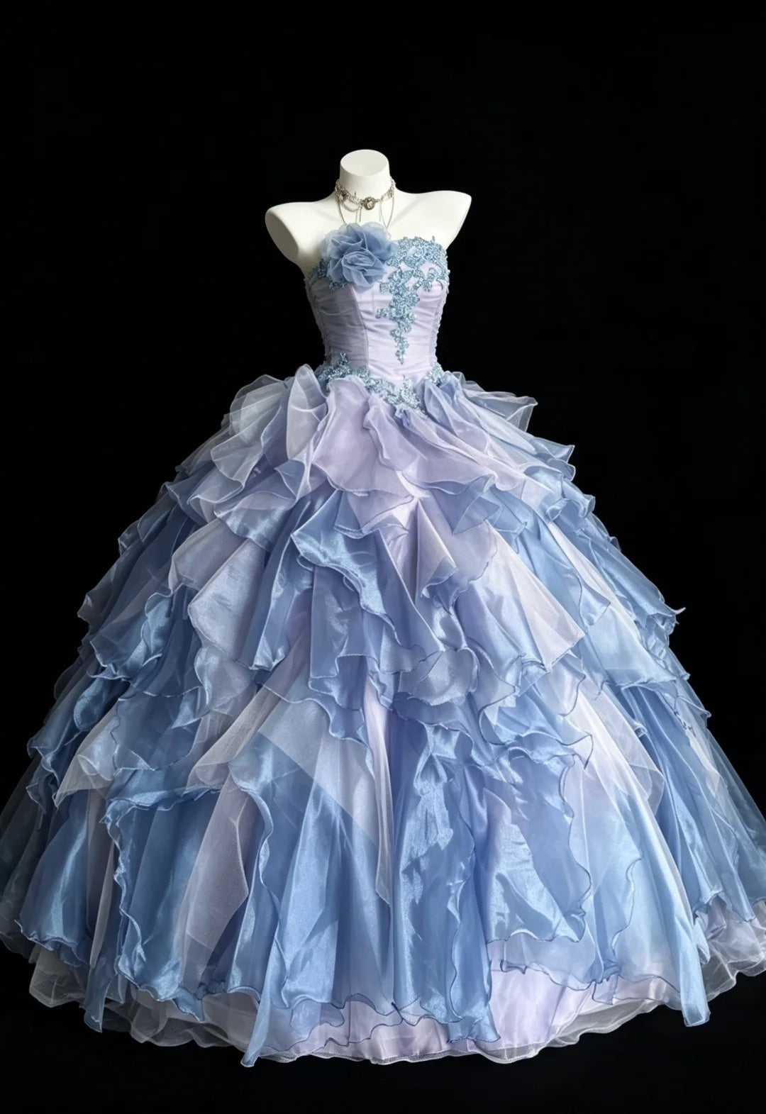 Strapless Ball Gown  Ruffled Sweet 15  Quinceanera Dresses  J11882