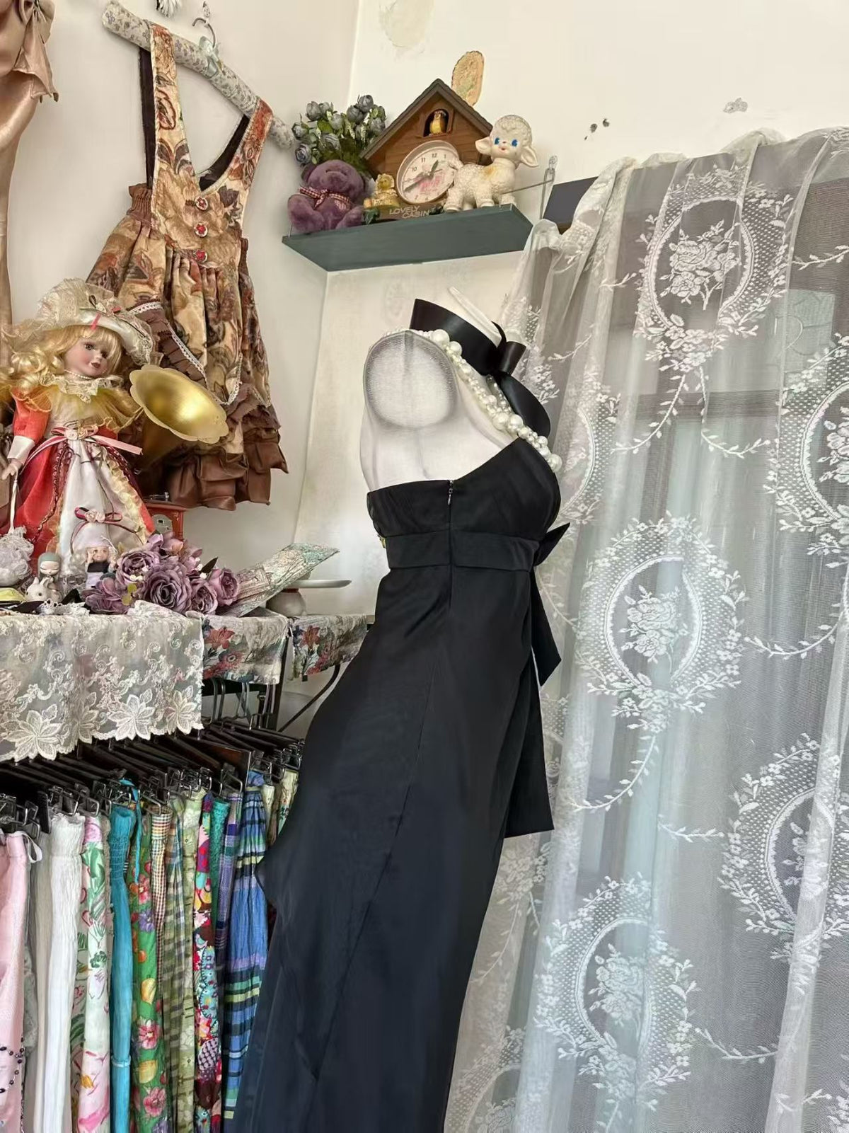 Trägerloses silbernes Vintage-Abendkleid, A-Linie, Geburtstagskleid J9370