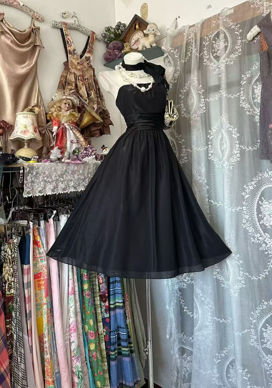 Strapless Black Short Birthday Dress A Line Homecoming Dress J10535