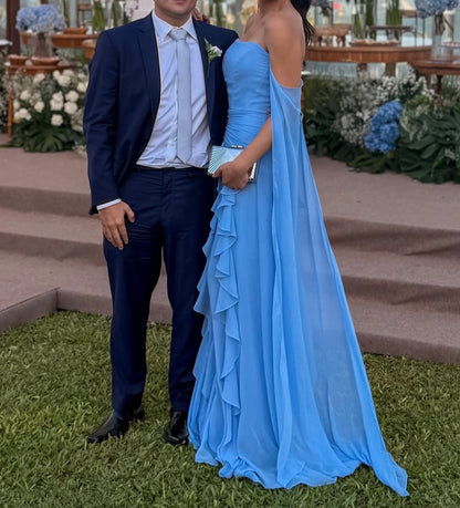 Robe de bal bustier violette en satin avec appliques, robe de soirée formelle J9413