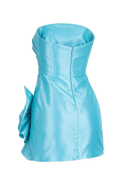 Robe de bal bustier violette en satin avec appliques, robe de soirée formelle J9413