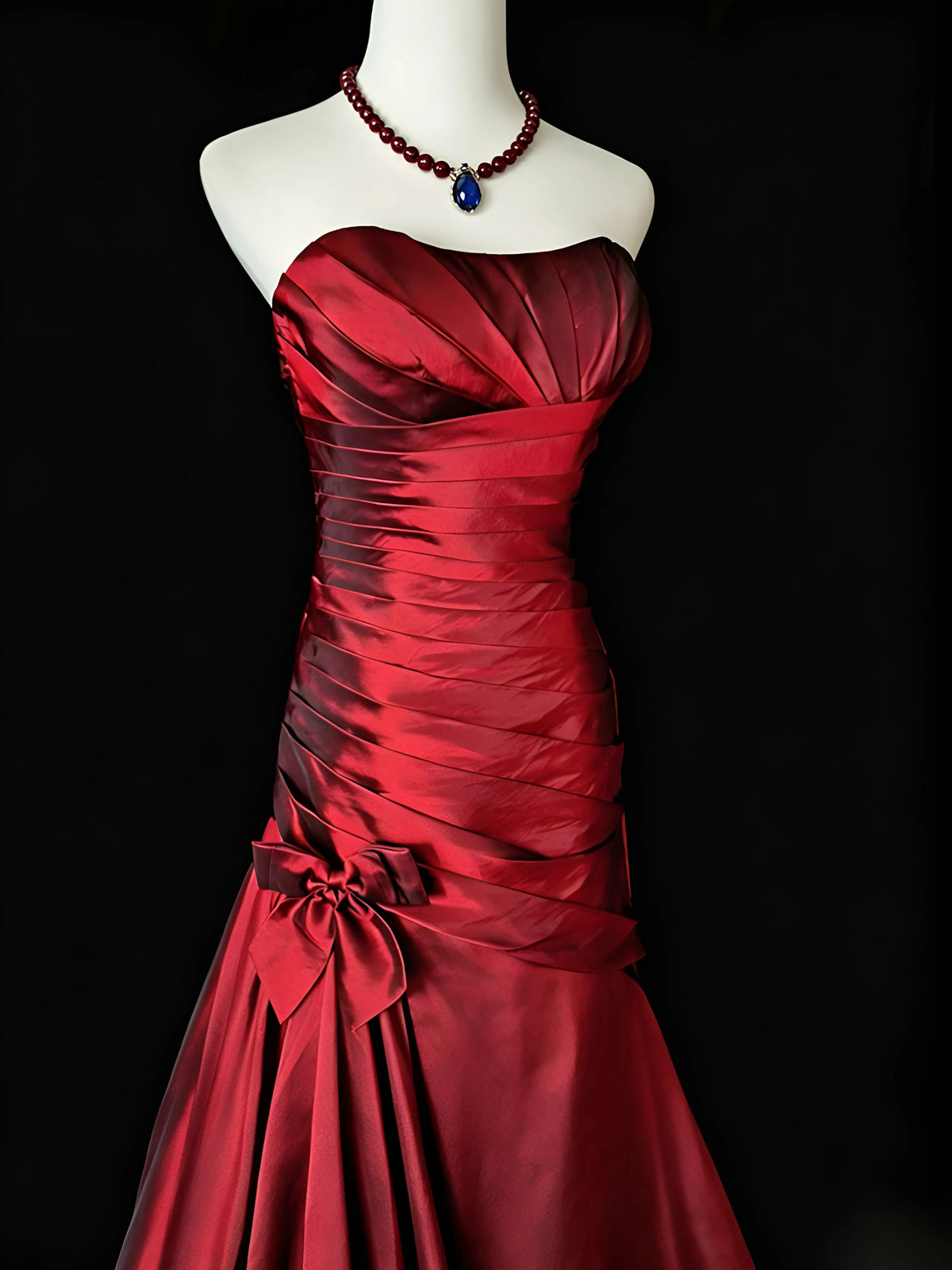 Robe de bal bustier violette en satin avec appliques, robe de soirée formelle J9413