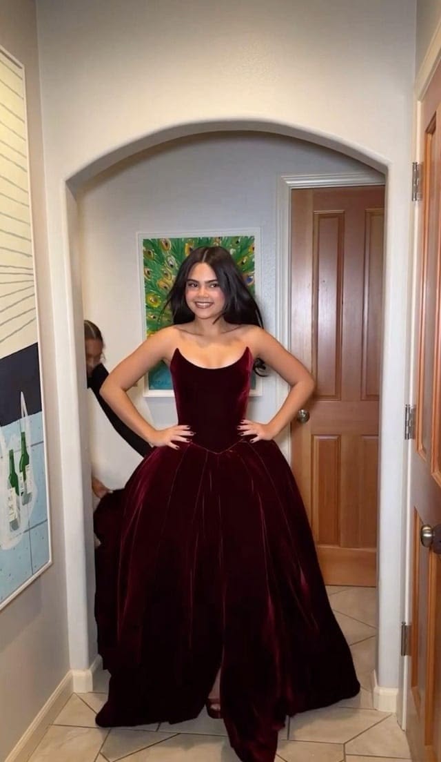 Trägerloses silbernes Vintage-Abendkleid, A-Linie, Geburtstagskleid J9370