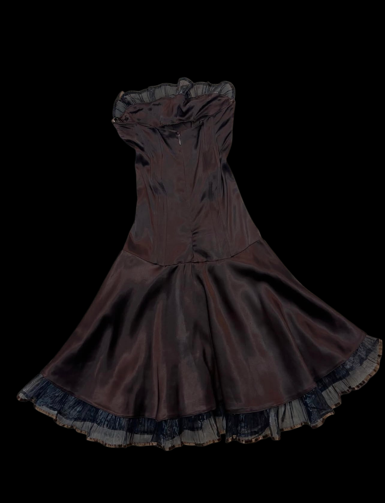 Robe de bal bustier violette en satin avec appliques, robe de soirée formelle J9413