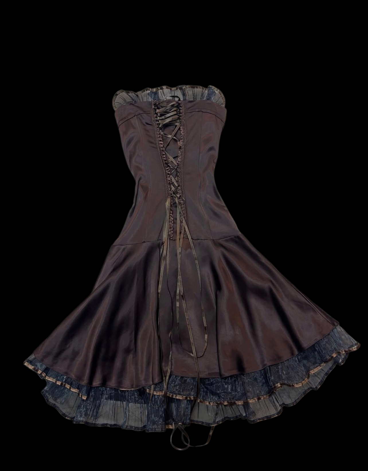 Robe de bal bustier violette en satin avec appliques, robe de soirée formelle J9413