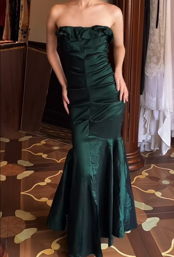 Robe de bal bustier violette en satin avec appliques, robe de soirée formelle J9413