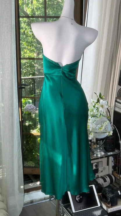 Robe de bal bustier violette en satin avec appliques, robe de soirée formelle J9413