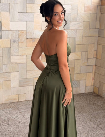 Robe de bal bustier violette en satin avec appliques, robe de soirée formelle J9413