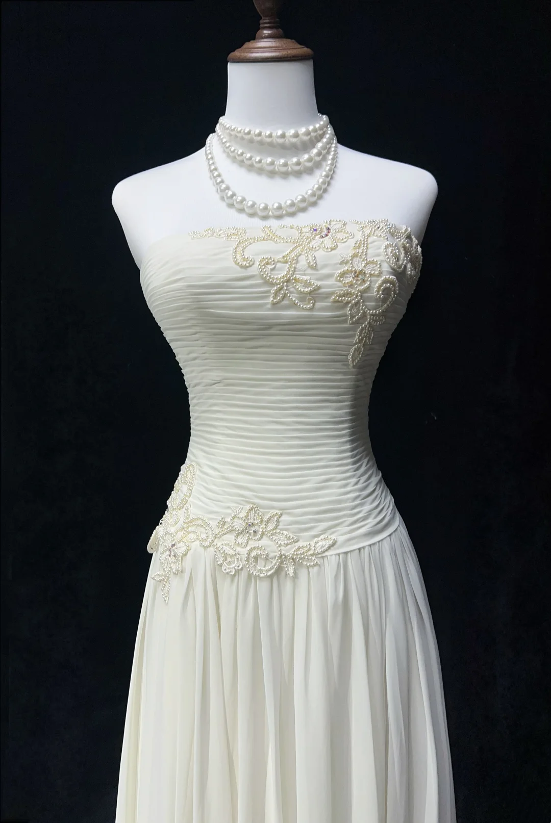 Robe de bal bustier violette en satin avec appliques, robe de soirée formelle J9413