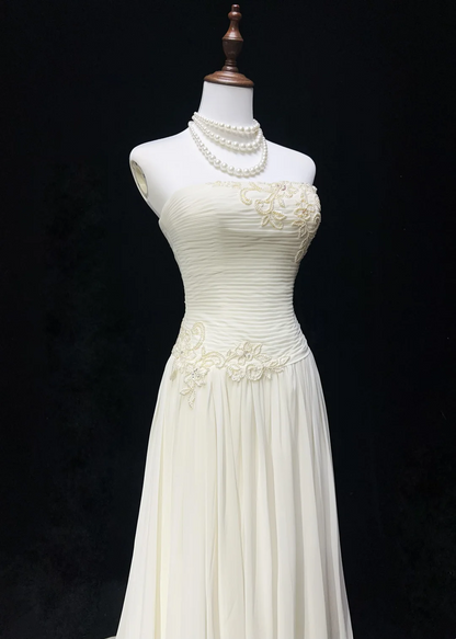 Robe de bal bustier violette en satin avec appliques, robe de soirée formelle J9413