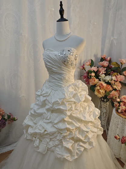 Trägerloses silbernes Vintage-Abendkleid, A-Linie, Geburtstagskleid J9370