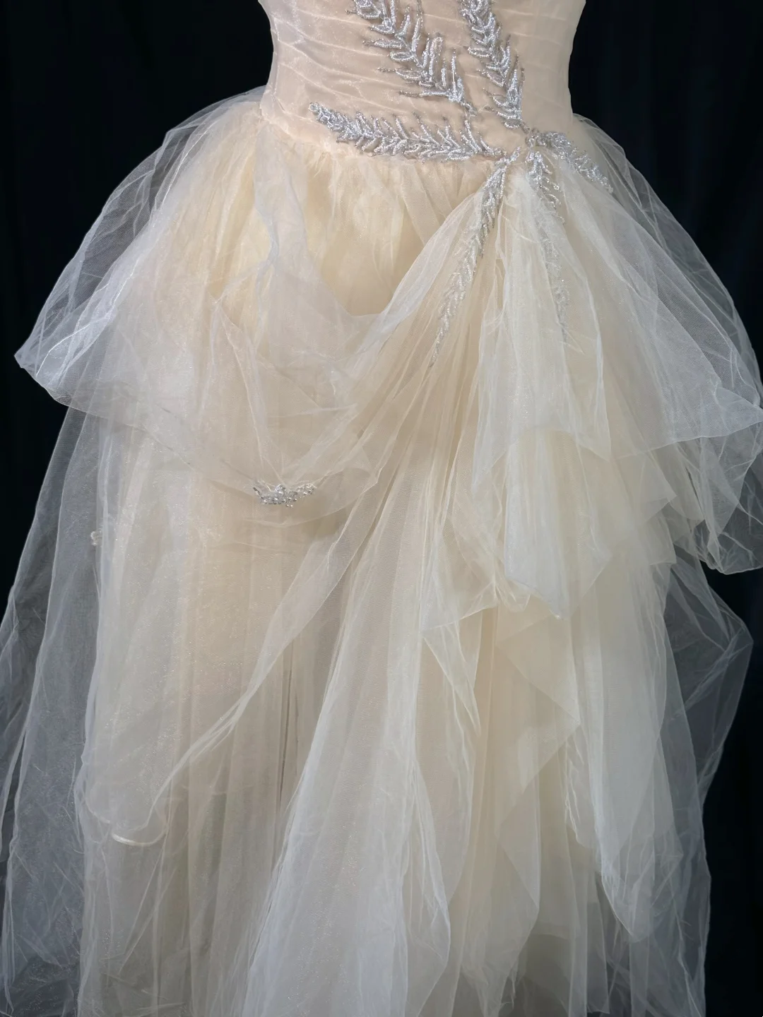Robe de bal bustier violette en satin avec appliques, robe de soirée formelle J9413