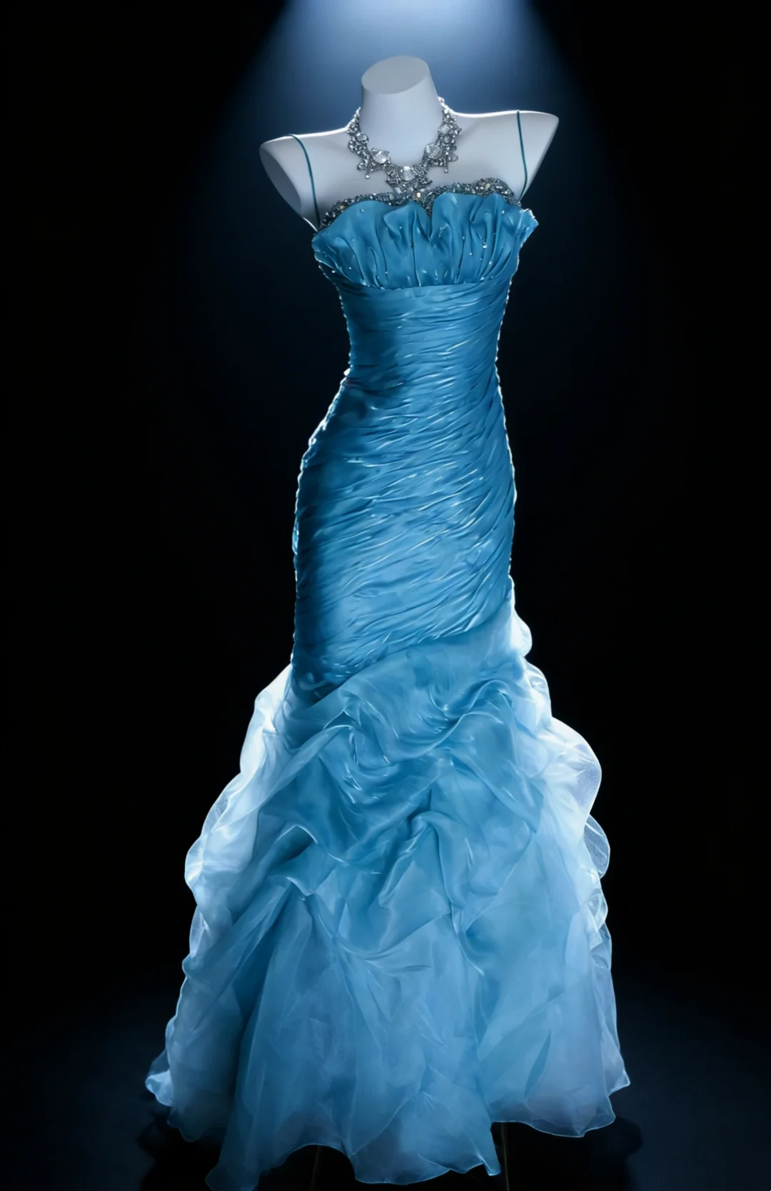 Robe de bal bustier violette en satin avec appliques, robe de soirée formelle J9413