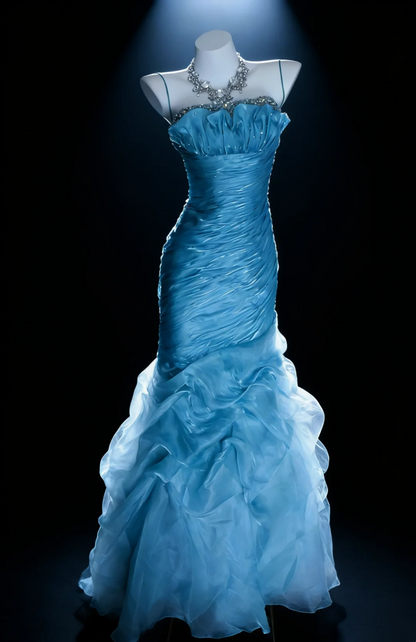 Robe de bal bustier violette en satin avec appliques, robe de soirée formelle J9413
