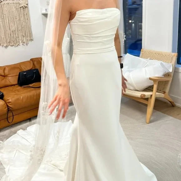 Trägerloses silbernes Vintage-Abendkleid, A-Linie, Geburtstagskleid J9370