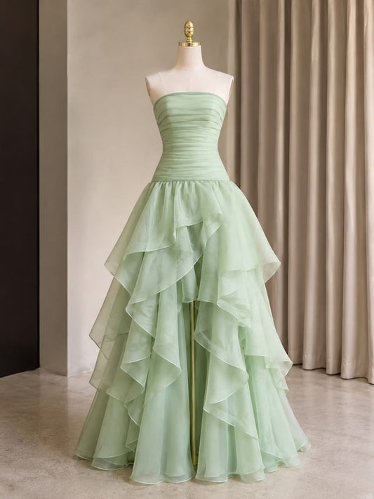 Robe de bal bustier violette en satin avec appliques, robe de soirée formelle J9413