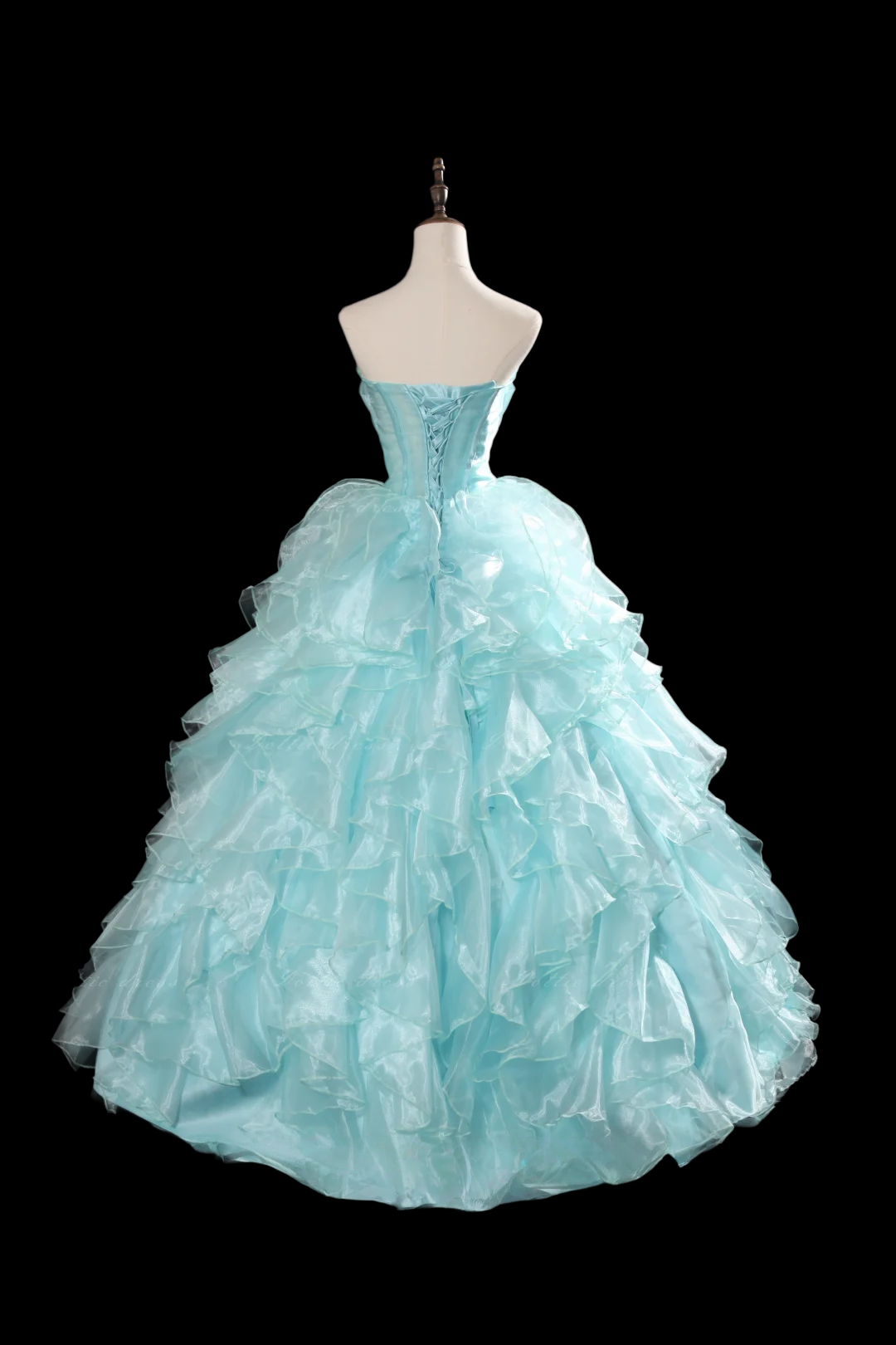 Robe de bal bustier violette en satin avec appliques, robe de soirée formelle J9413