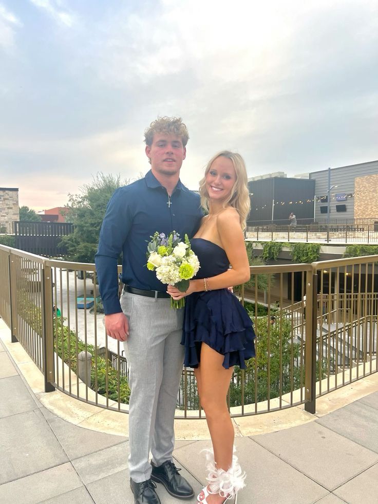 Strapless Navy Blue A Line Ruffled Homecoming Dress  J10636