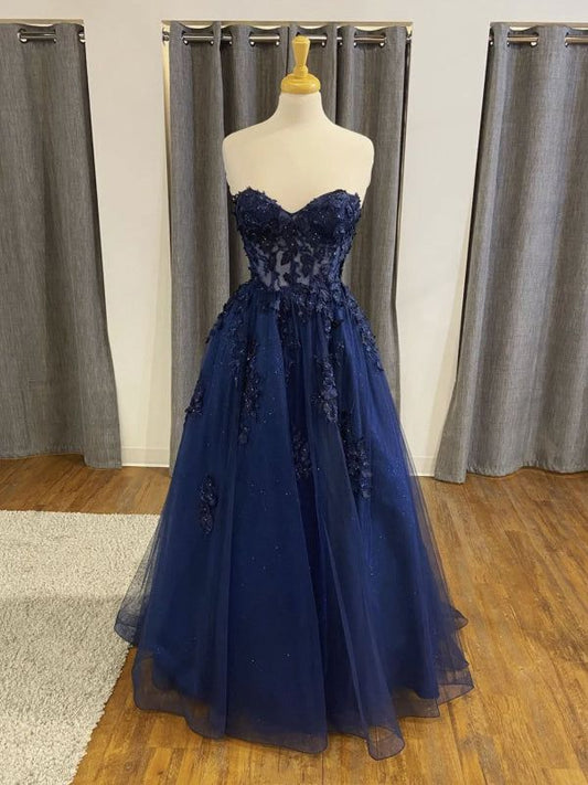 Trägerloses silbernes Vintage-Abendkleid, A-Linie, Geburtstagskleid J9370