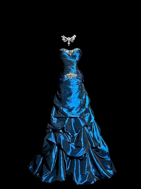 Robe de bal bustier violette en satin avec appliques, robe de soirée formelle J9413