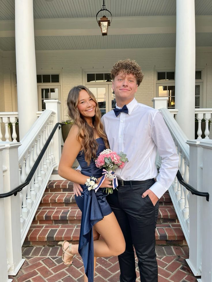 Strapless Navy Blue Satin Homecoming Dress Short Party Dress  J11418