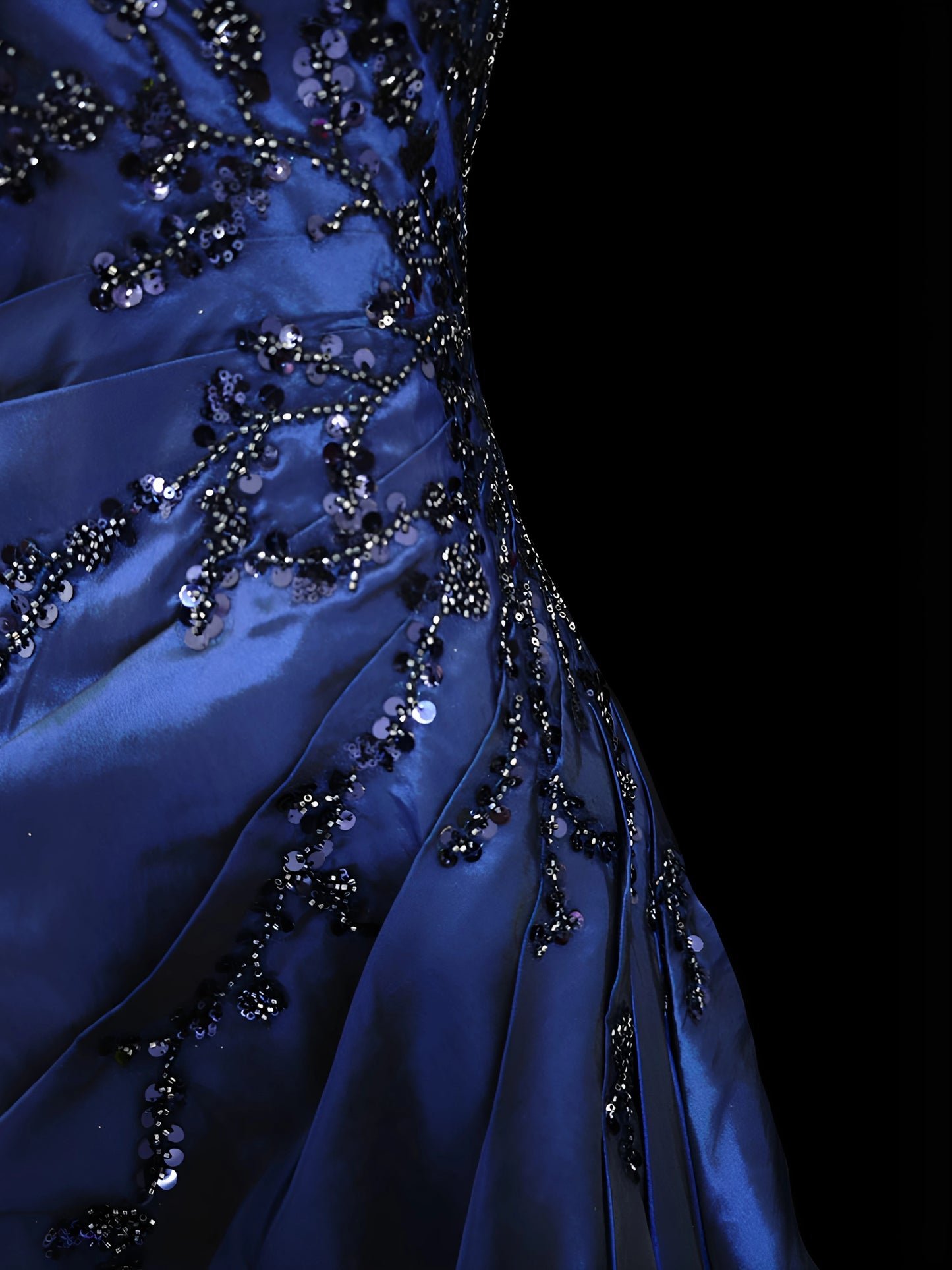 Trägerloses silbernes Vintage-Abendkleid, A-Linie, Geburtstagskleid J9370