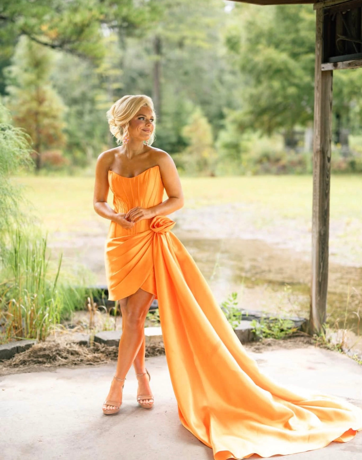 Trägerloses silbernes Vintage-Abendkleid, A-Linie, Geburtstagskleid J9370