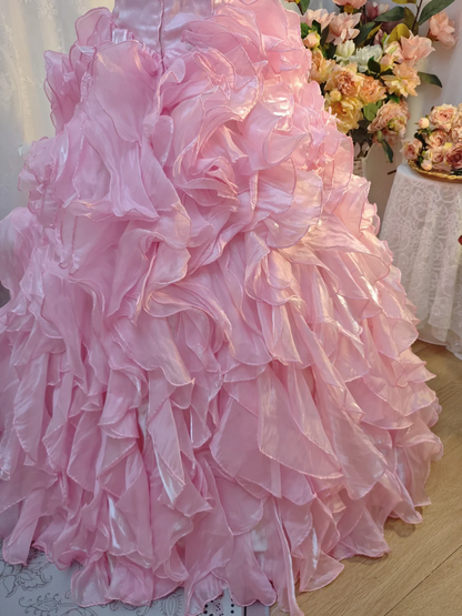 Trägerloses silbernes Vintage-Abendkleid, A-Linie, Geburtstagskleid J9370