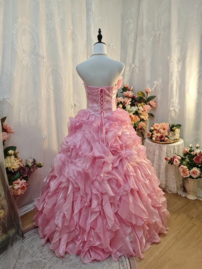 Trägerloses silbernes Vintage-Abendkleid, A-Linie, Geburtstagskleid J9370