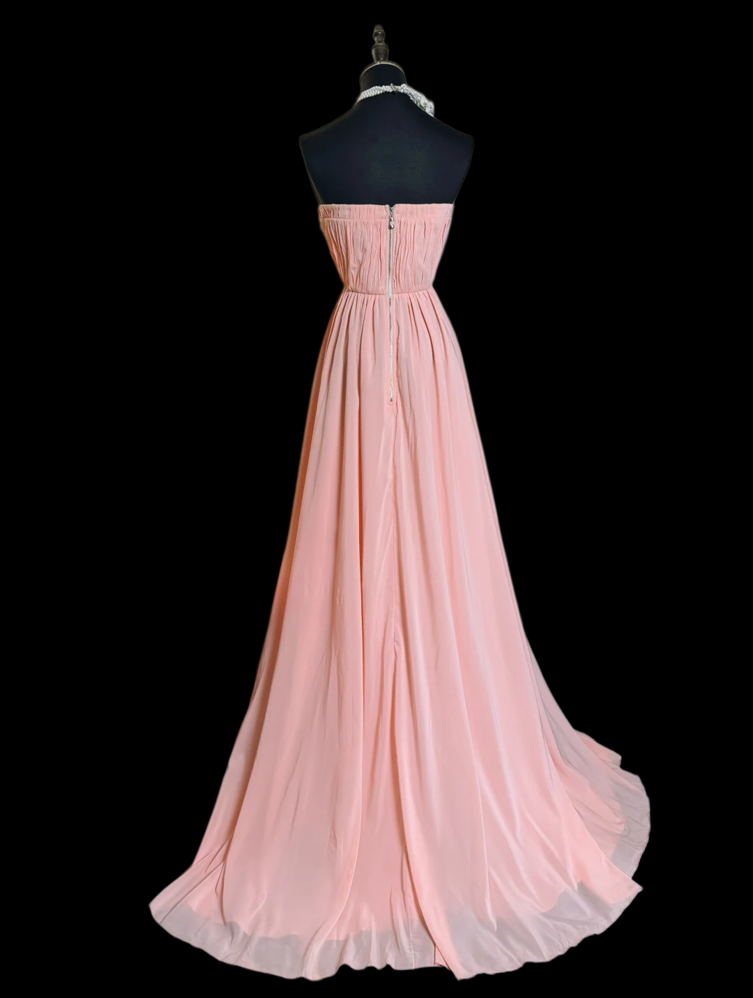 Robe de bal bustier violette en satin avec appliques, robe de soirée formelle J9413