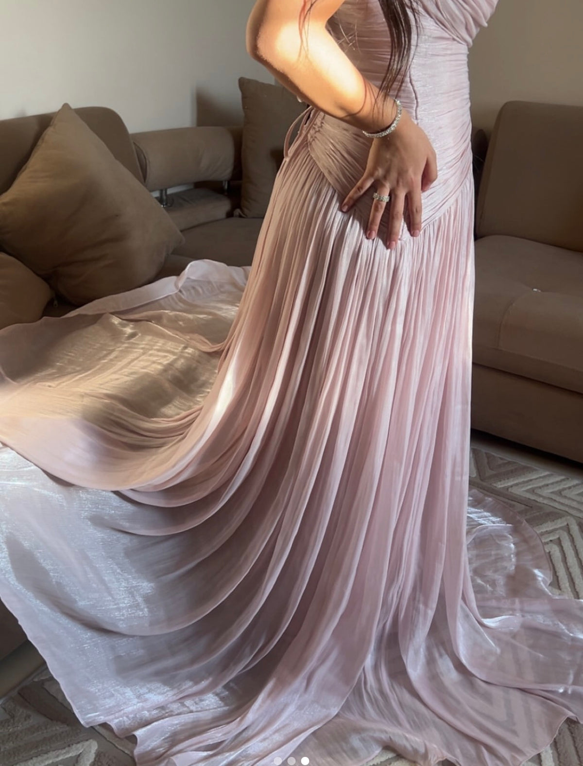 Trägerloses silbernes Vintage-Abendkleid, A-Linie, Geburtstagskleid J9370