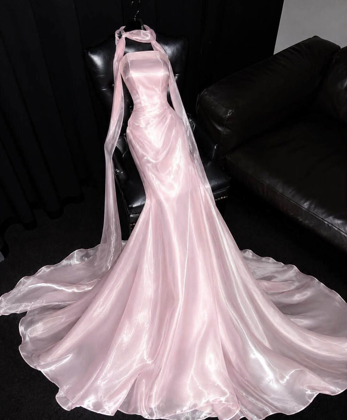 Robe de bal bustier violette en satin avec appliques, robe de soirée formelle J9413