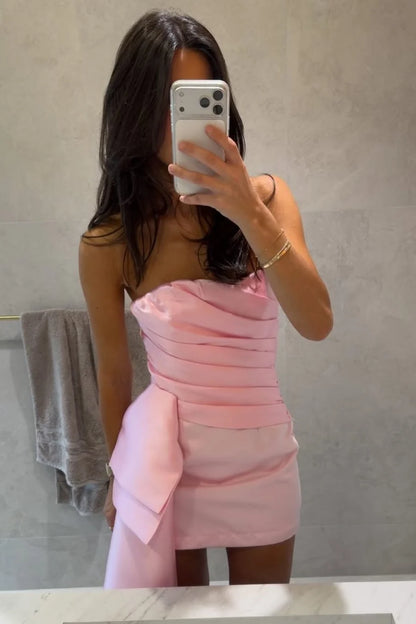 Robe de bal bustier violette en satin avec appliques, robe de soirée formelle J9413