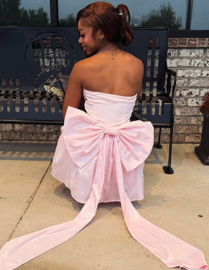Trägerloses silbernes Vintage-Abendkleid, A-Linie, Geburtstagskleid J9370