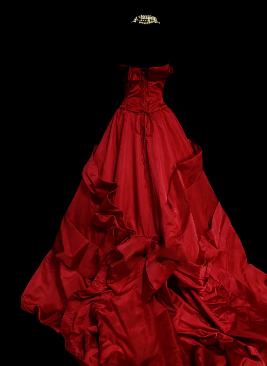 Robe de bal bustier violette en satin avec appliques, robe de soirée formelle J9413