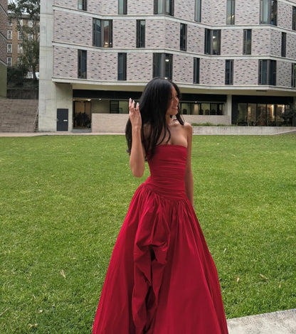 Trägerloses silbernes Vintage-Abendkleid, A-Linie, Geburtstagskleid J9370