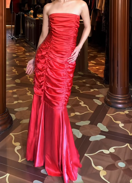 Robe de bal bustier violette en satin avec appliques, robe de soirée formelle J9413