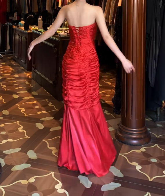 Robe de bal bustier violette en satin avec appliques, robe de soirée formelle J9413