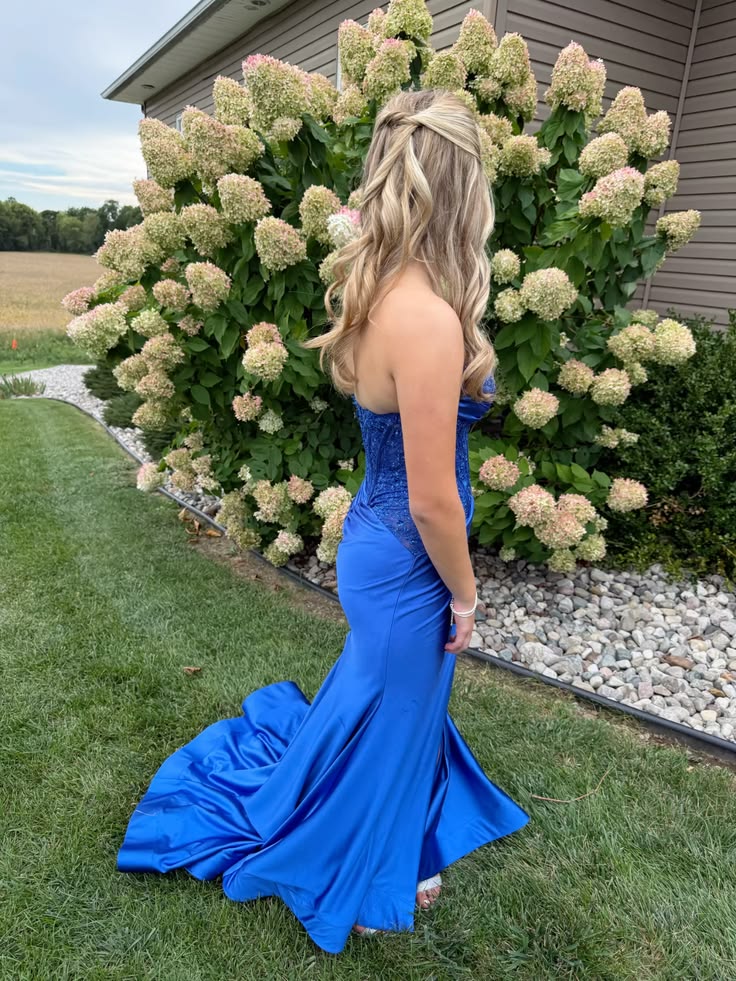 Trägerloses silbernes Vintage-Abendkleid, A-Linie, Geburtstagskleid J9370